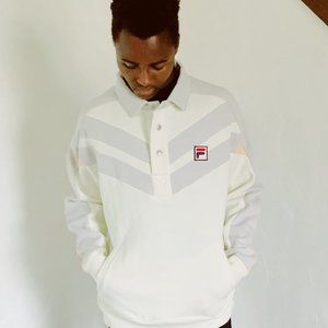 FILA x Urban Outfitters Half-Button Sweatshirt